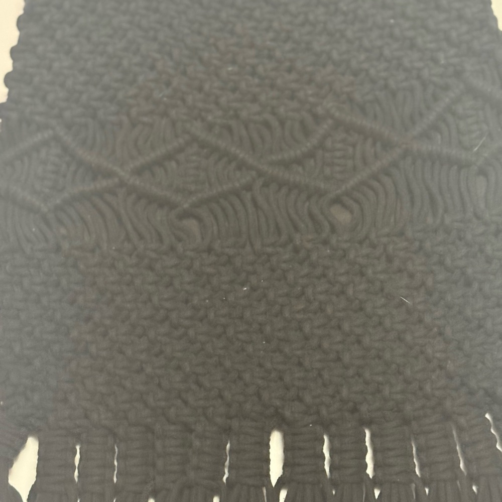 Danielle Nicole Black Macrame Purse Boho Tote - image 5